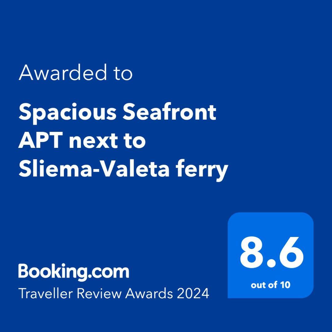 Spacious Seafront Apt Next To Sliema-Valeta Ferry Kültér fotó